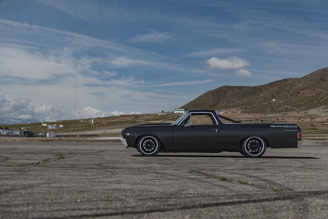 Side profile of 1967 Chevrolet El Camino with wheels