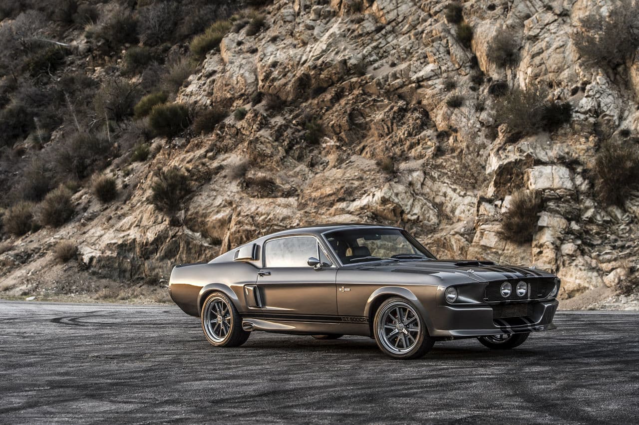Interior of 1967 Ford Mustang GT500 with wheels