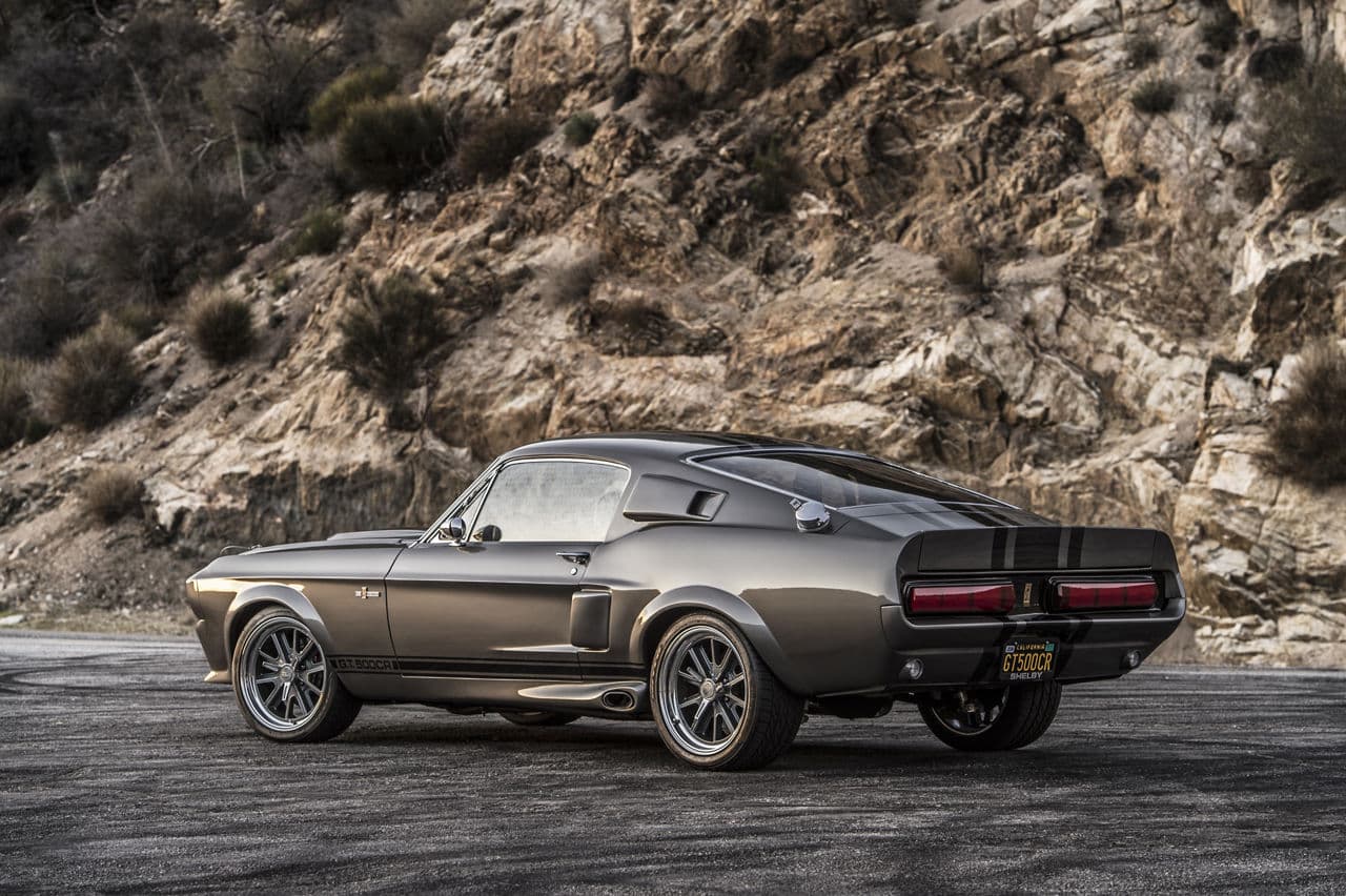 Detail view of 1967 Ford Mustang GT500 with wheels