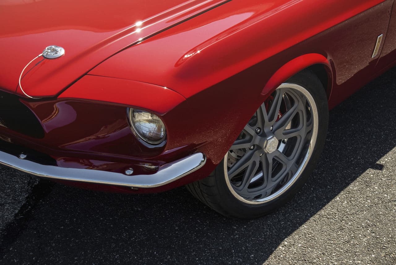 Interior of 1967 Ford Mustang Shelby GT500 with wheels