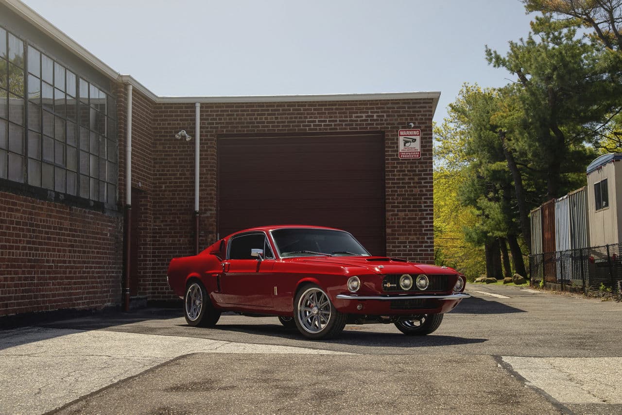 Front view of 1967 Ford Mustang Shelby GT500 with wheels