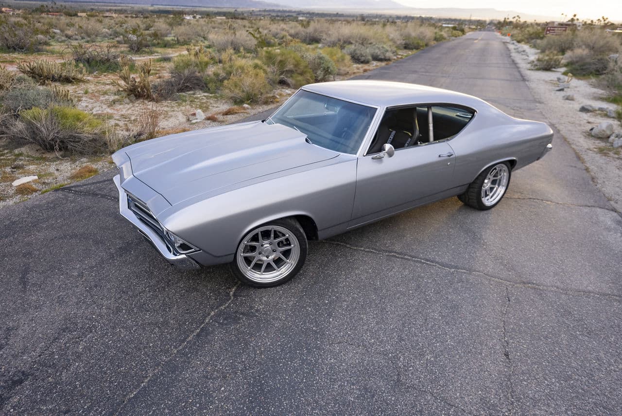 Interior of 1969 Chevrolet Chevelle with wheels
