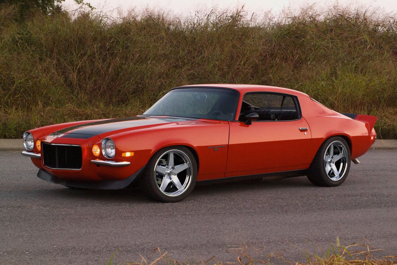 Front view of 1970 Chevrolet Camaro with wheels