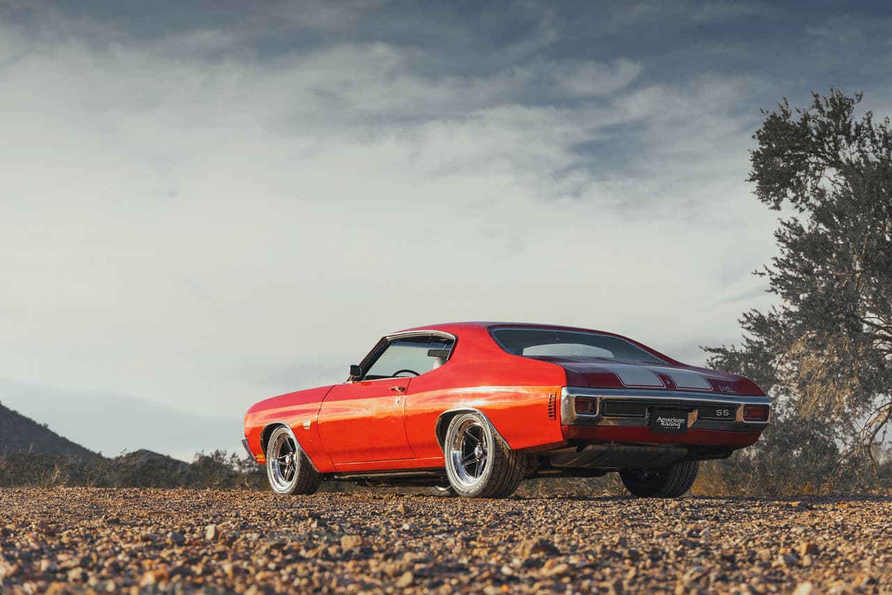 Front view of 1970 Chevrolet Chevelle with wheels