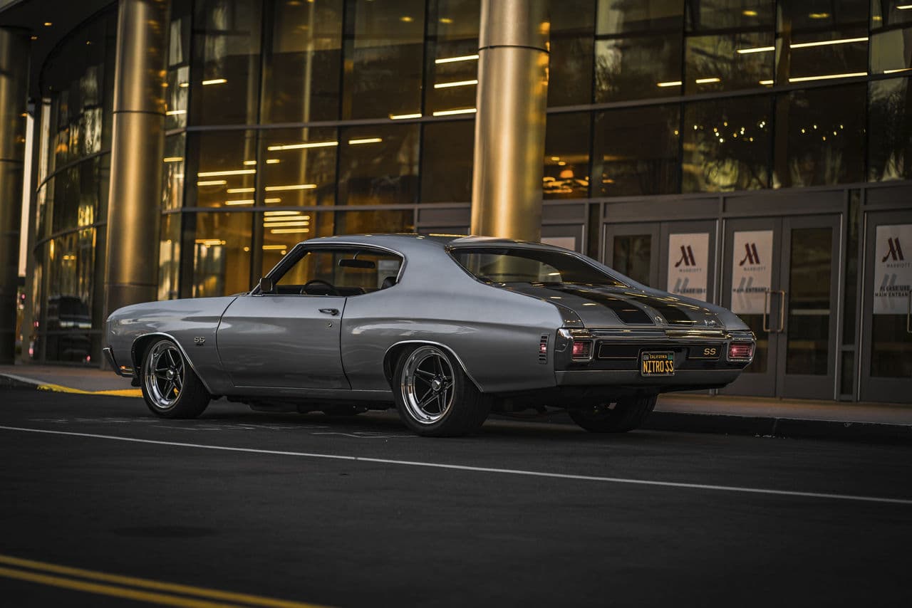 Front view of 1970 Chevrolet Chevelle with wheels