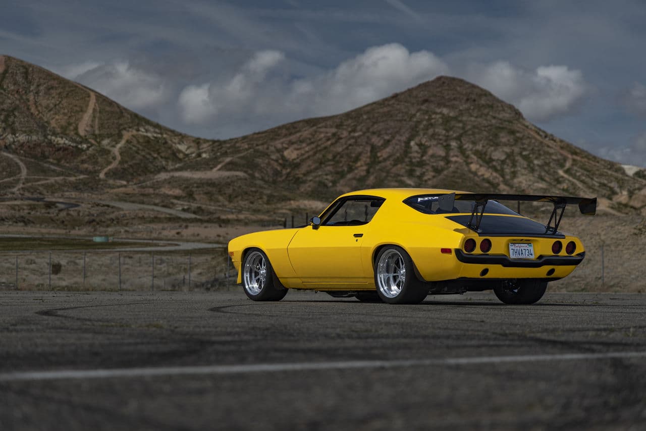 Front view of 1971 Chevrolet Camaro with wheels