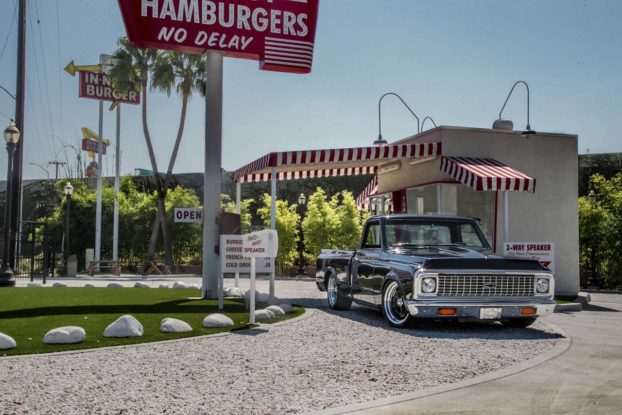 Front view of 1972 Chevrolet C10 with wheels
