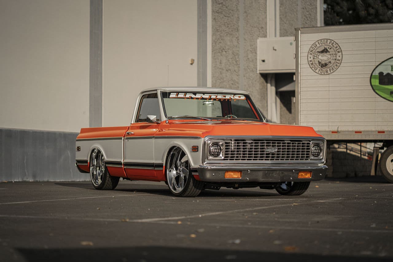 Front view of 1972 Chevrolet C10 with wheels