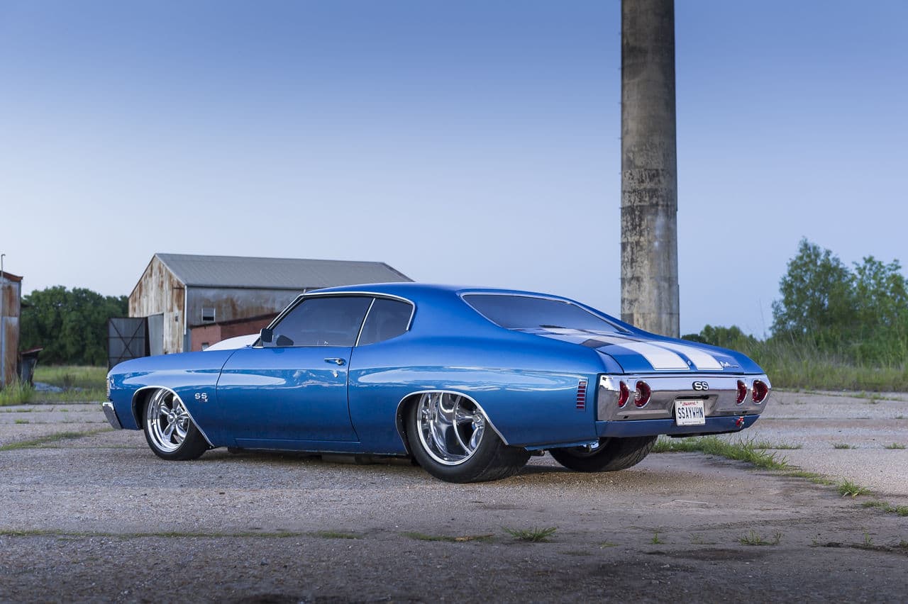 Front view of 1972 Chevrolet Chevelle with wheels