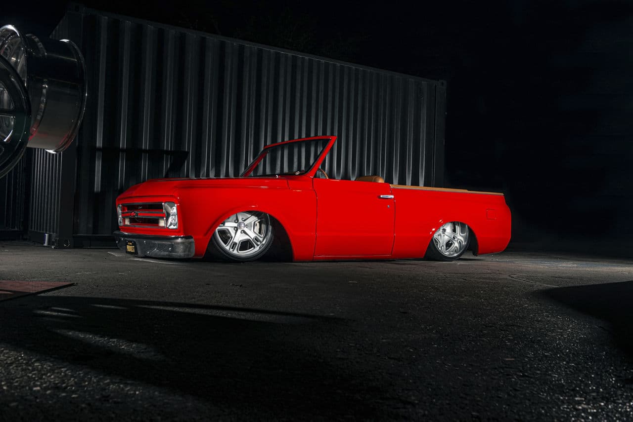 Front view of 1974 Chevrolet C10 with wheels