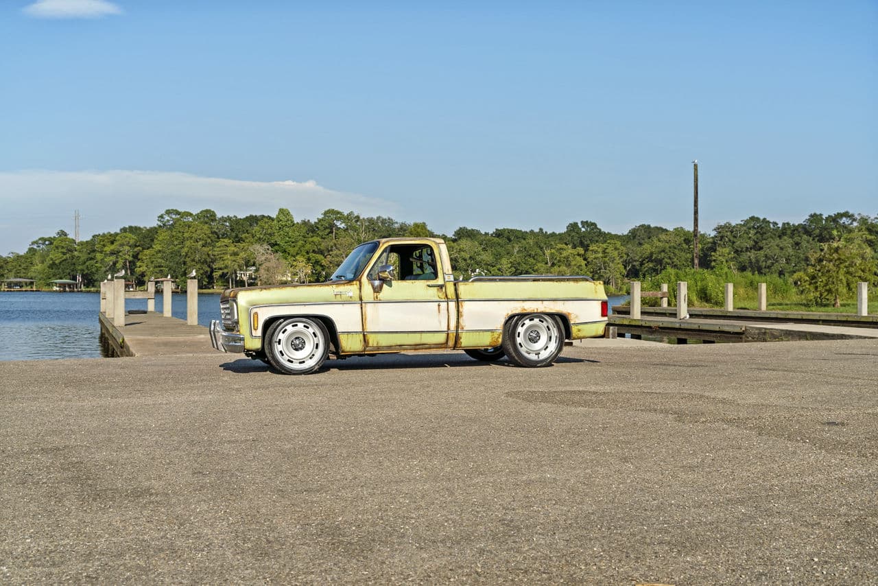 Front view of 1978 Chevrolet C10 with wheels