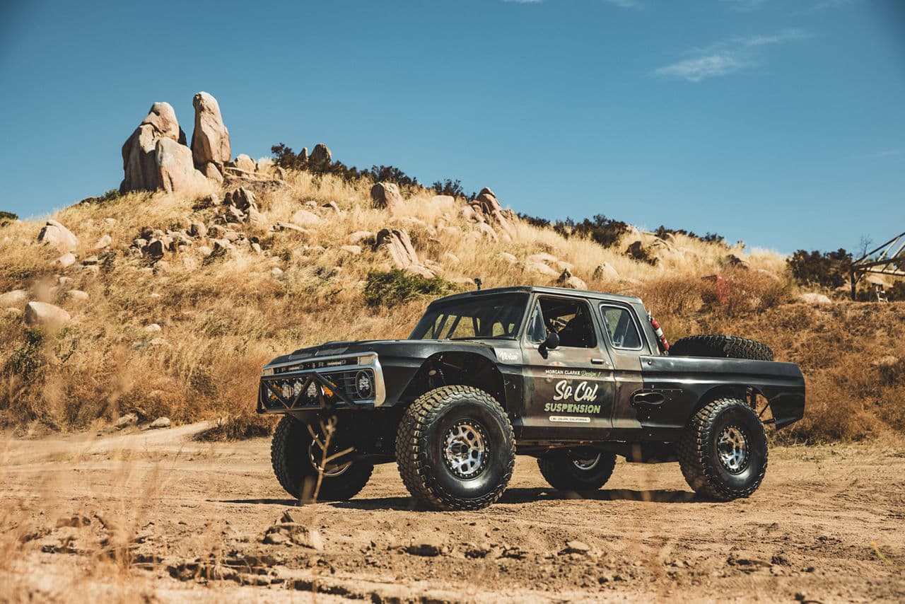 Front view of 1980 Ford F100 with wheels