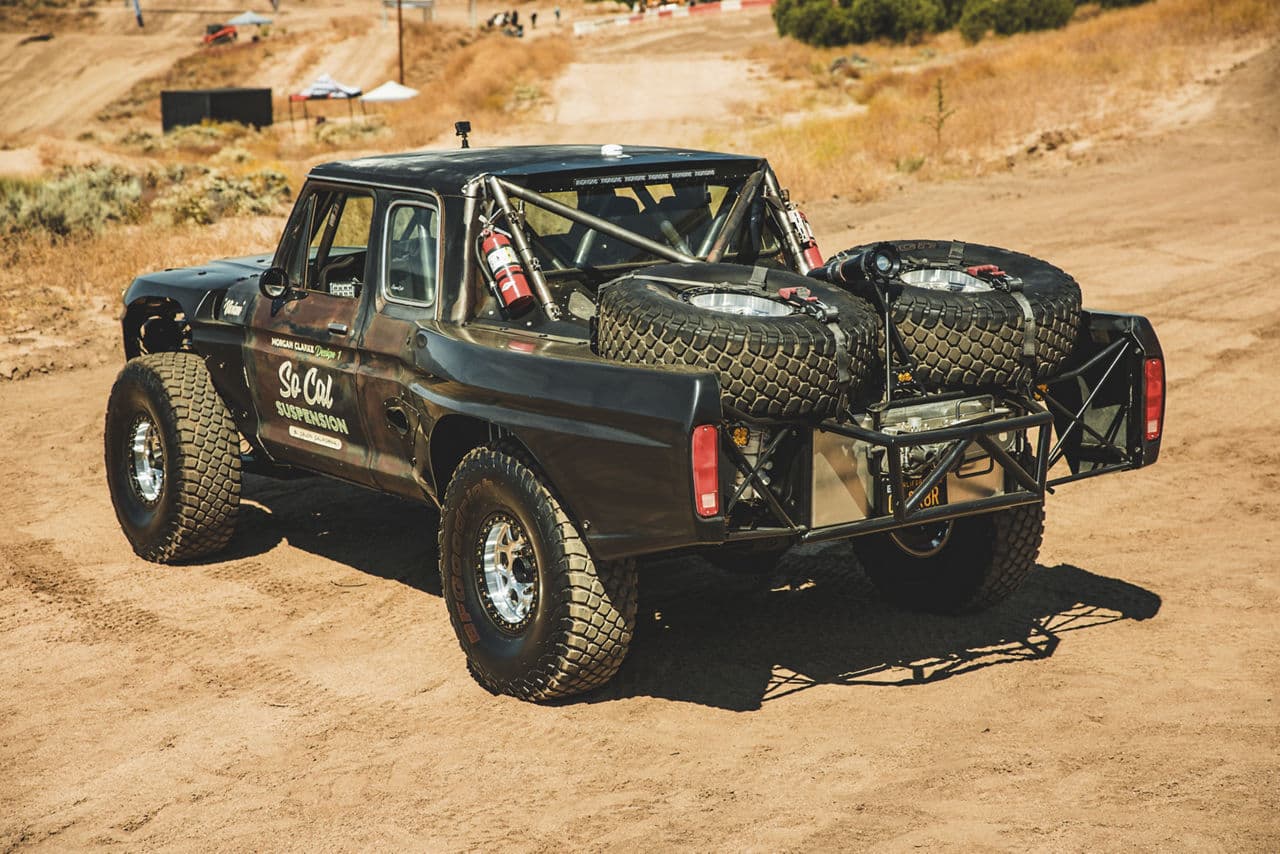 Side profile of 1980 Ford F100 with wheels
