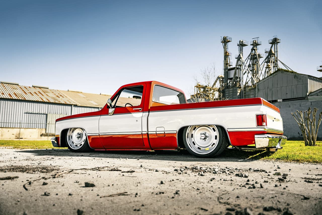 Interior of 1981 Chevrolet C10 with wheels