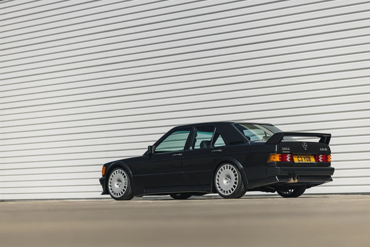 Front view of 1986 Mercedes-Benz 190e with wheels