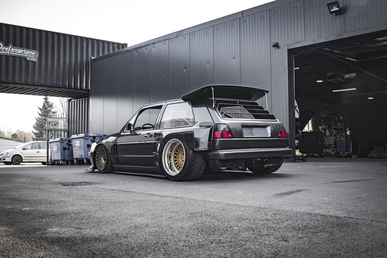 Front view of 1986 Volkswagen Golf with wheels