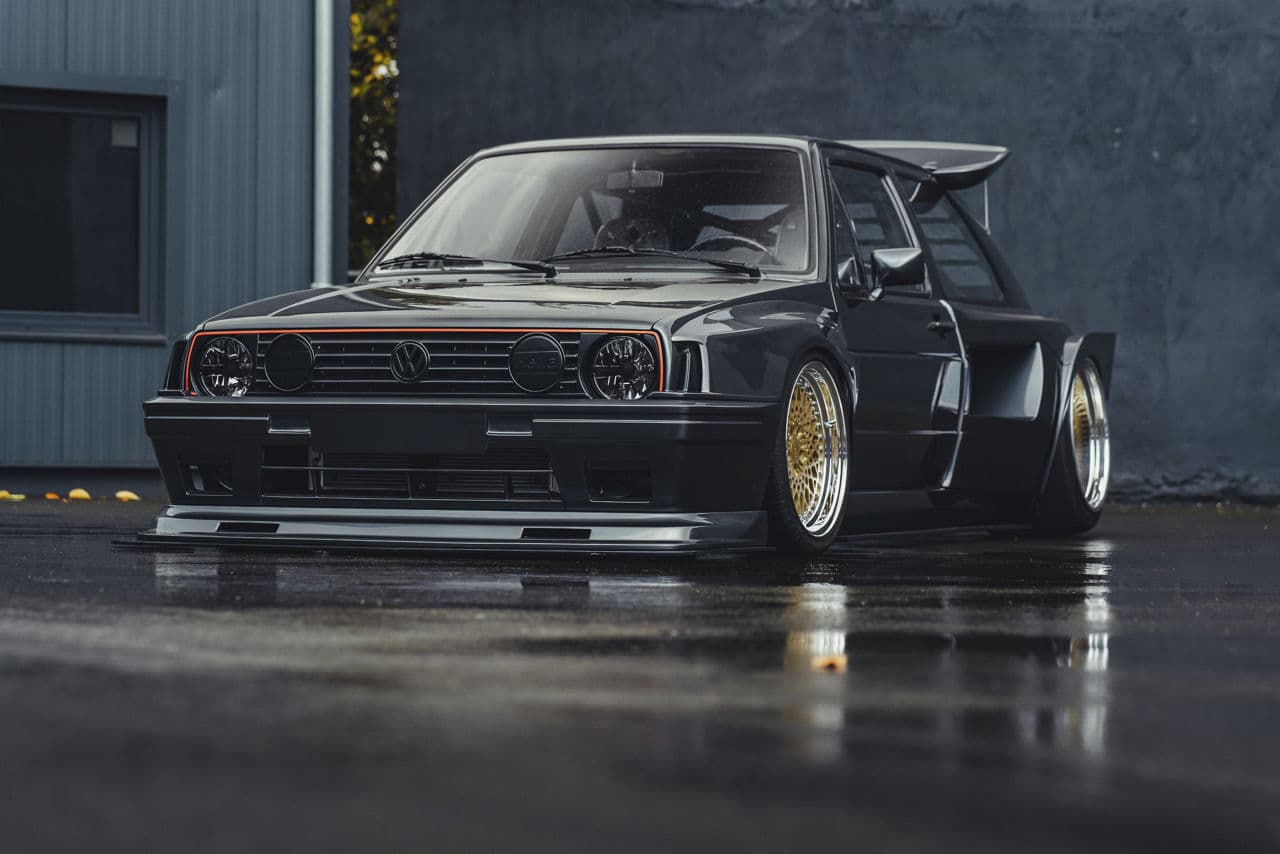 Front view of 1986 Volkswagen Golf with wheels