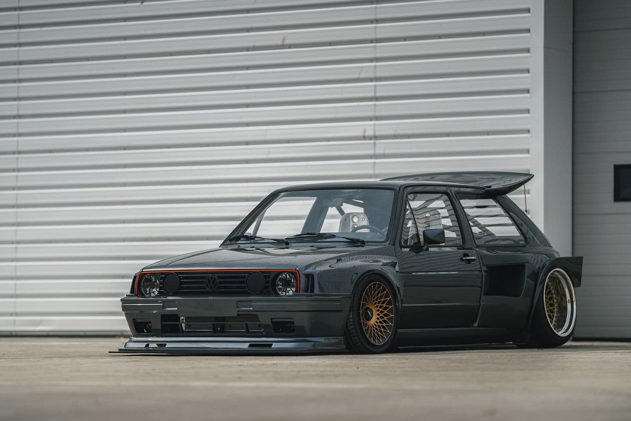Front view of 1986 Volkswagen Golf with wheels