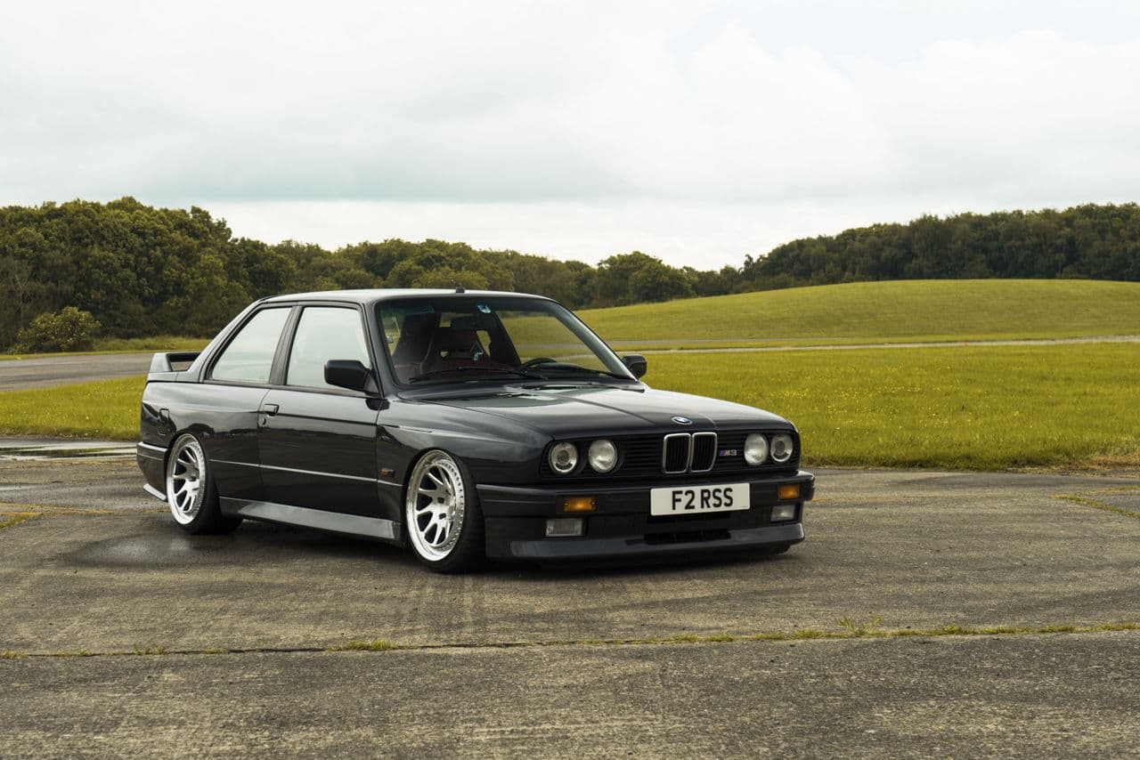 Front view of 1988 BMW M3 with wheels