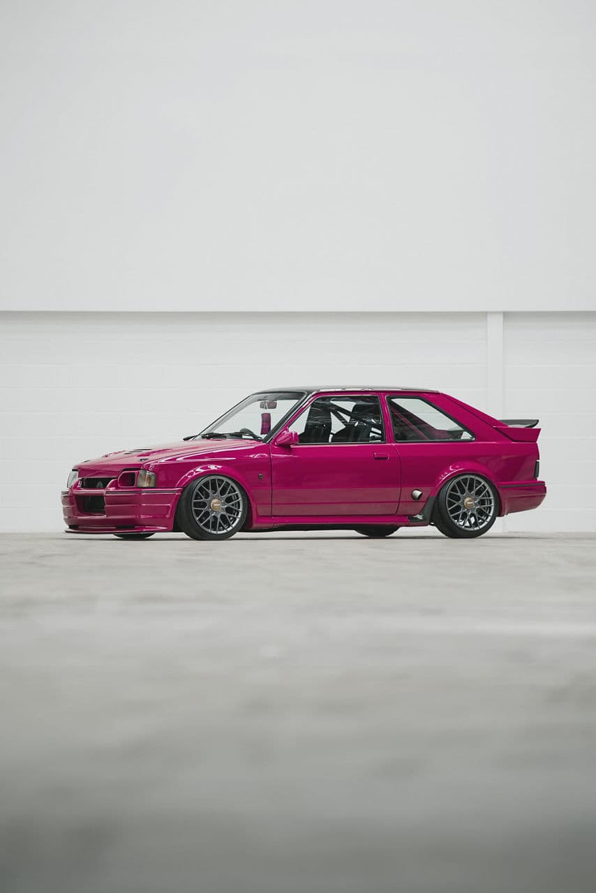 Front view of 1990 Ford Escort with wheels