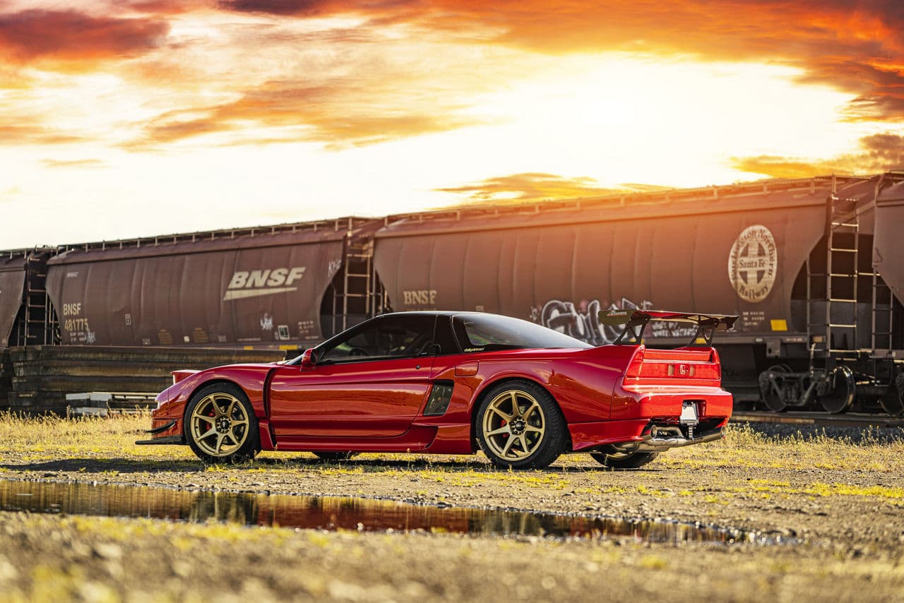 Front view of 1990 Honda NSX with wheels