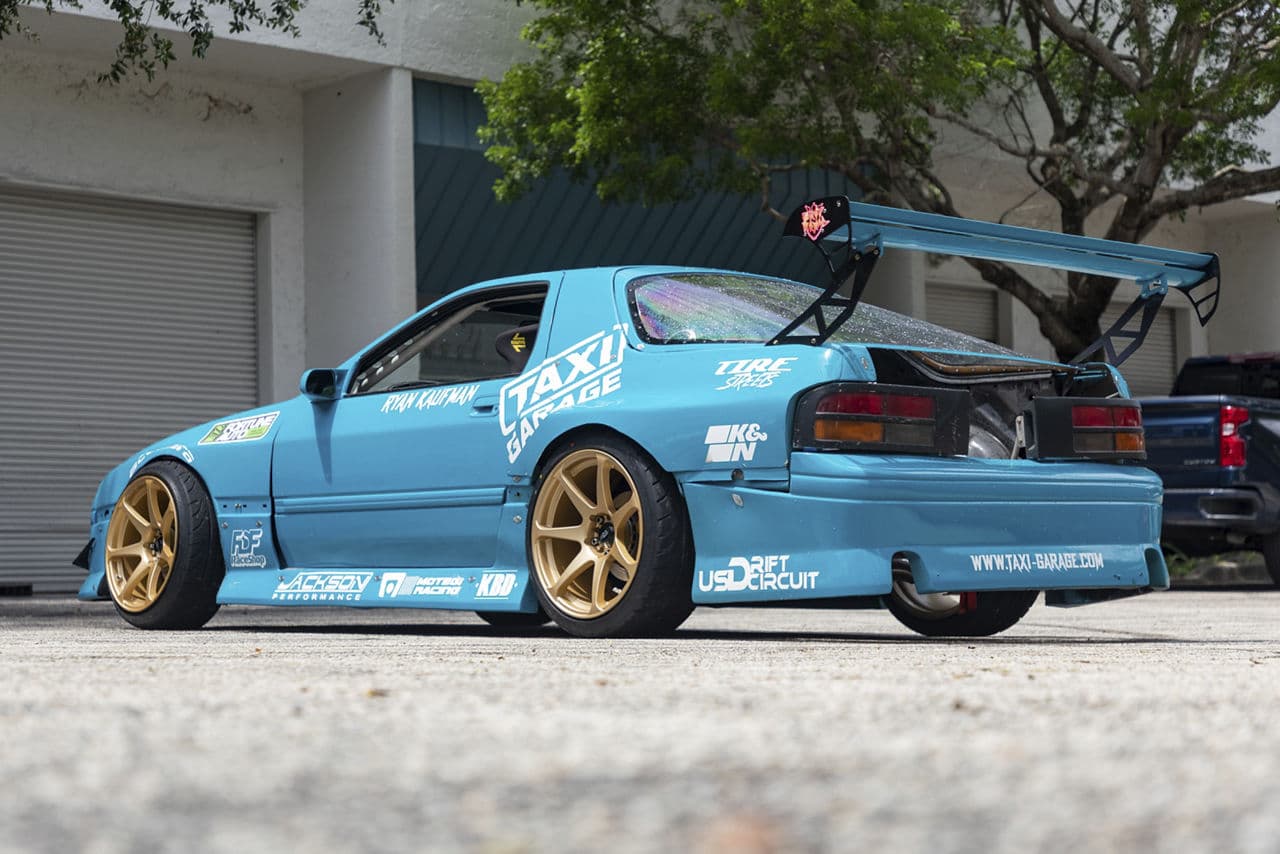 Front view of 1990 Mazda RX7 with wheels