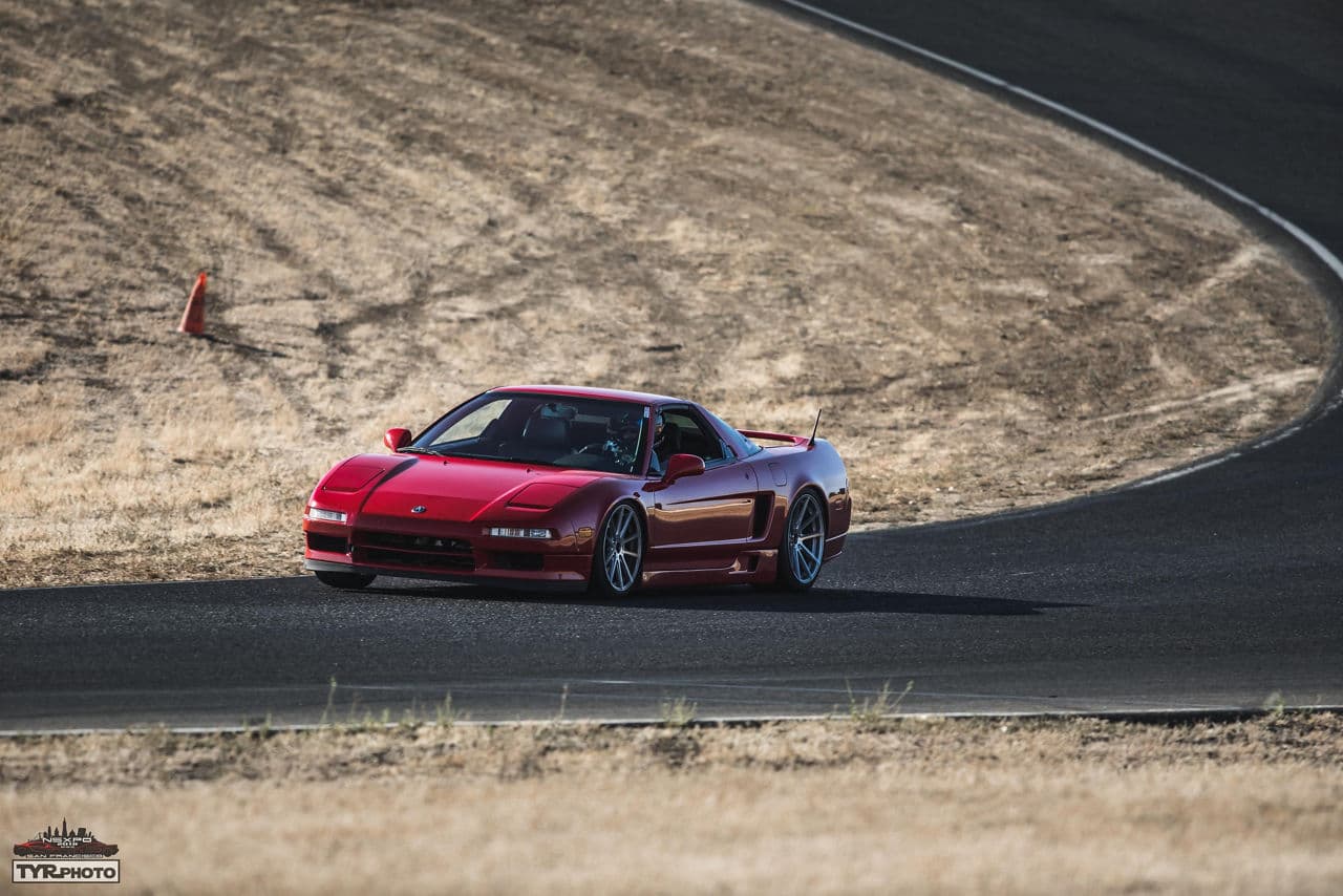 Rear view of 1992 Acura NSX with wheels