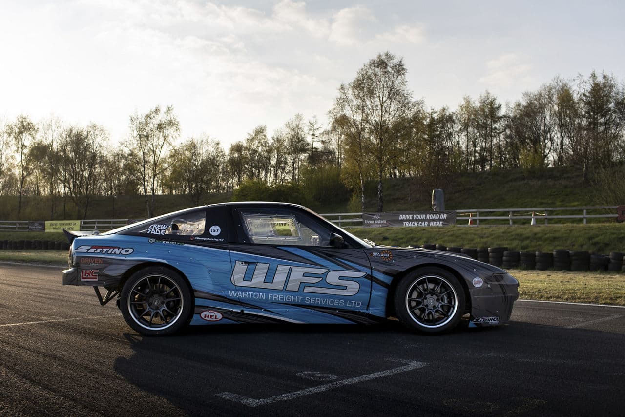 Side profile of 1992 Nissan 200SX with wheels