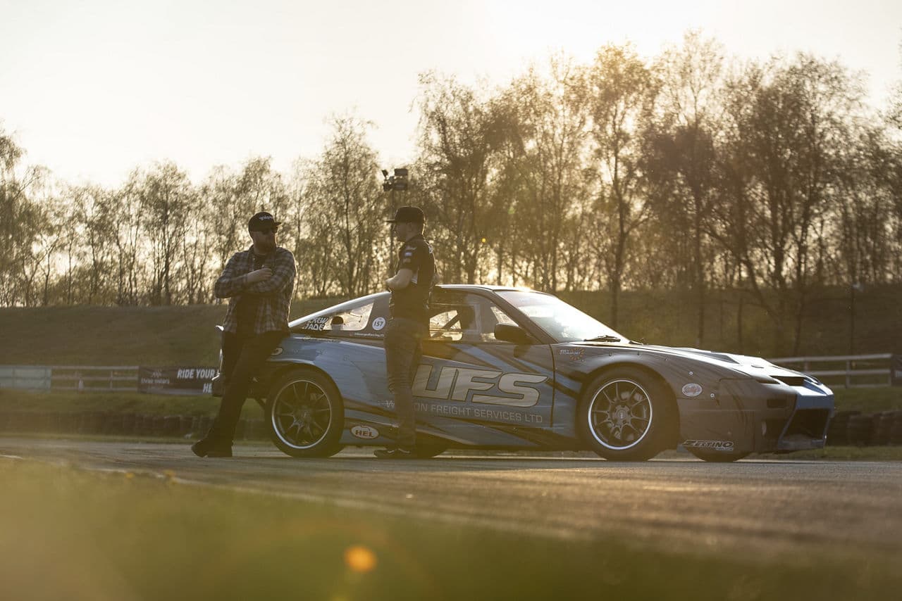 Interior of 1992 Nissan 200SX with wheels