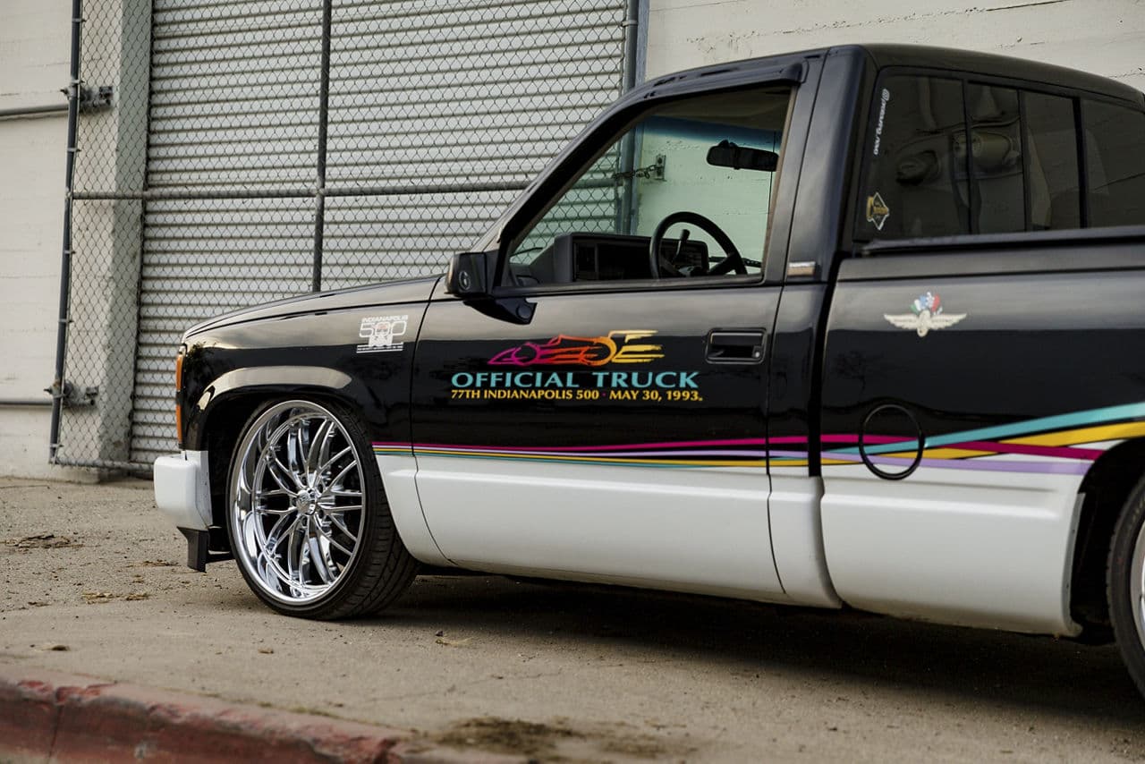 Rear view of 1993 Chevrolet C1500 with wheels