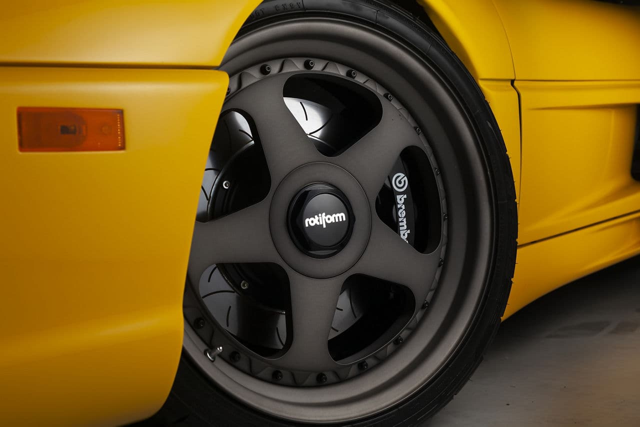Rear view of 1995 Ferrari F355 Spider with wheels