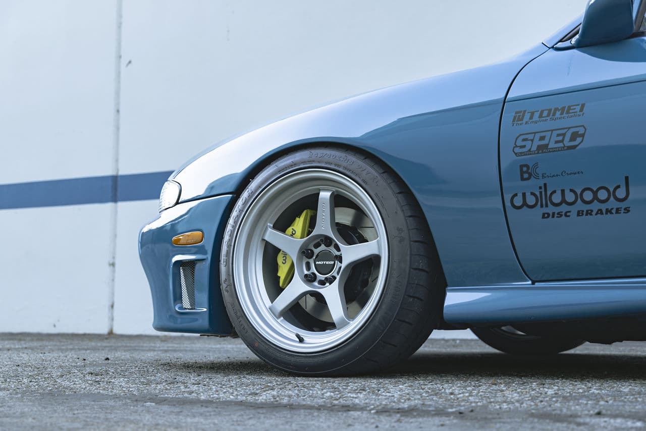 Interior of 1995 Nissan Silvia with wheels