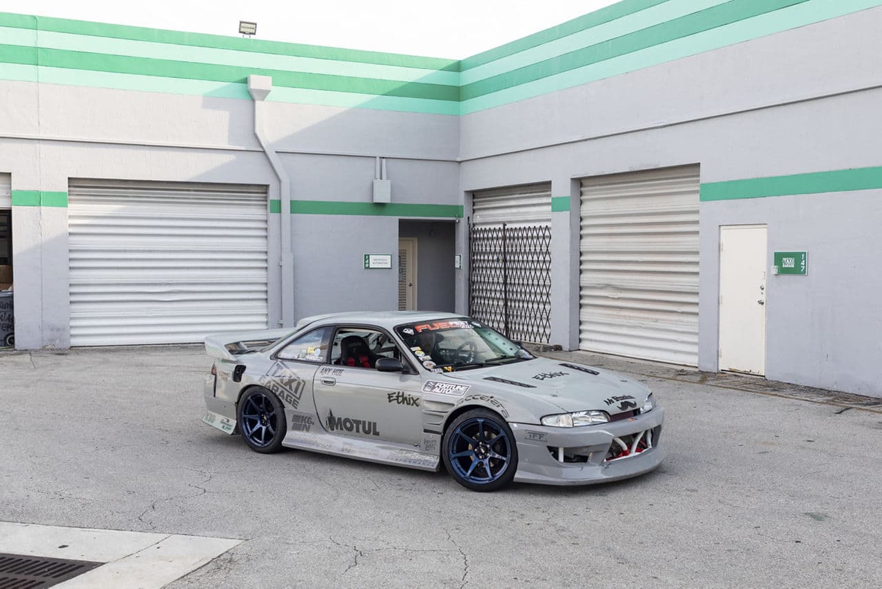 Front view of 1996 Nissan 240SX with wheels