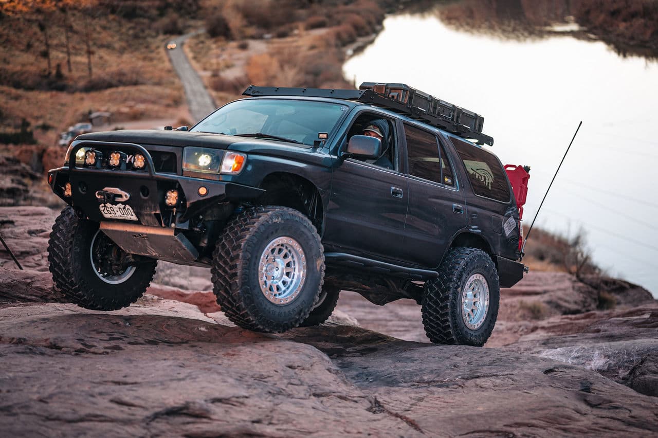 Front view of 1997 Toyota 4Runner with wheels