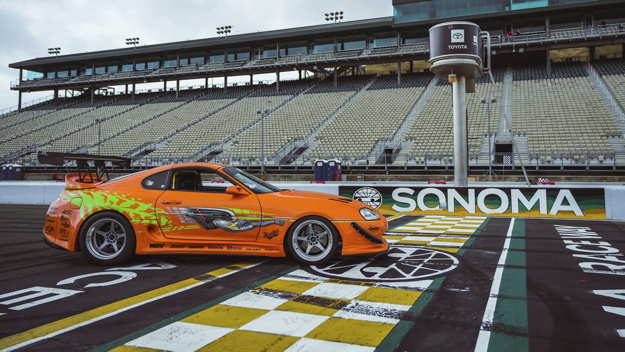 Front view of 1998 Toyota Supra with wheels