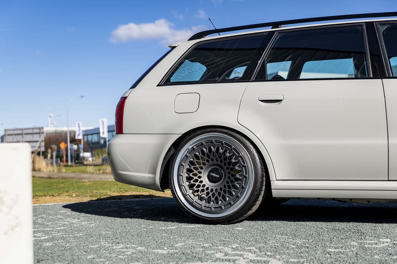 Interior of 1999 Audi RS4 with wheels