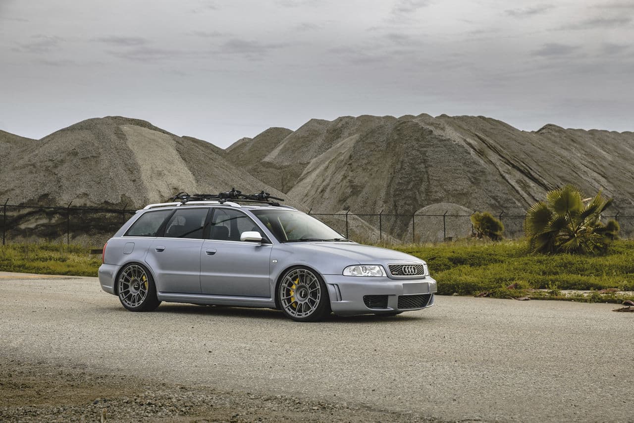 Interior of 2001 Audi RS4 with wheels