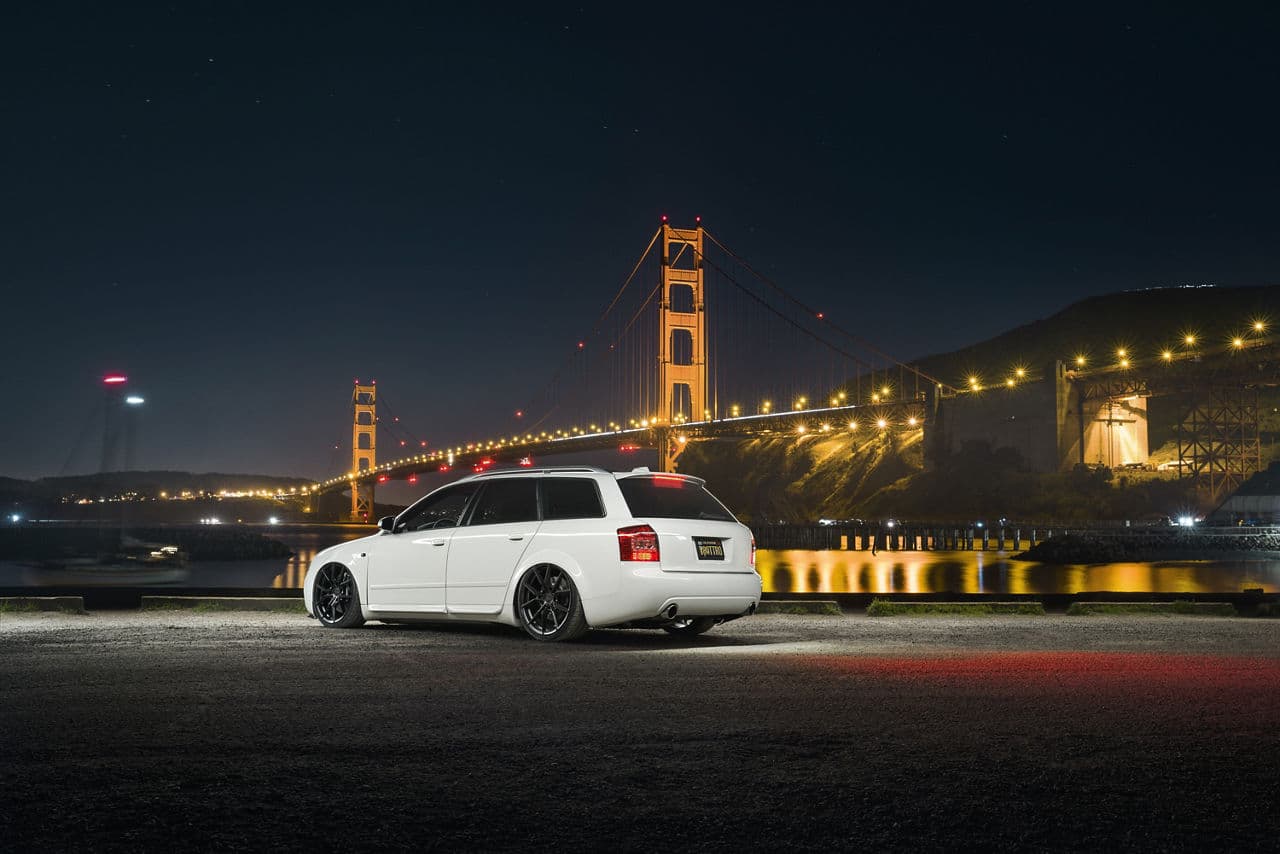 Rear view of 2004 Audi S4 with wheels