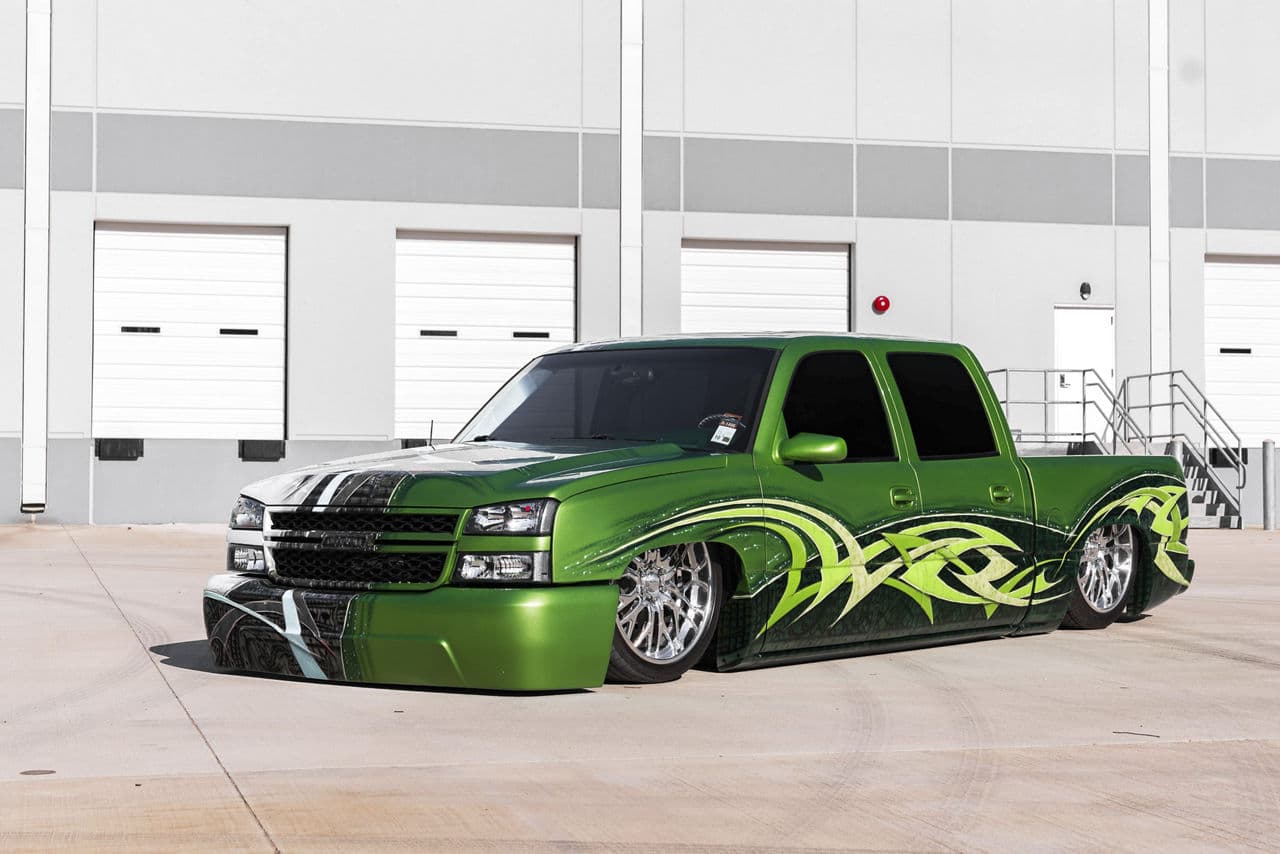 Interior of 2006 Chevrolet Silverado with wheels