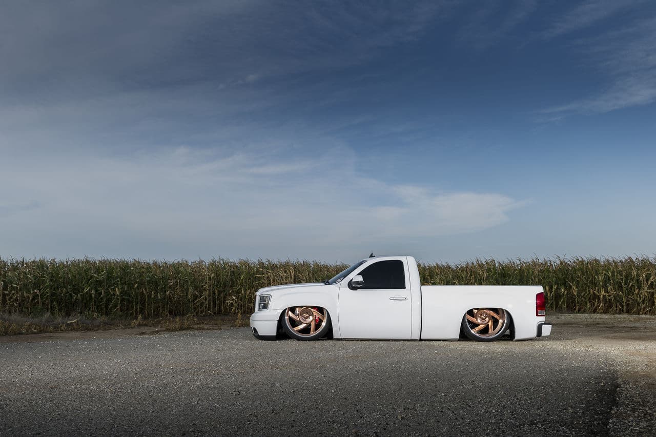Rear view of 2008 GMC Sierra 1500 with wheels