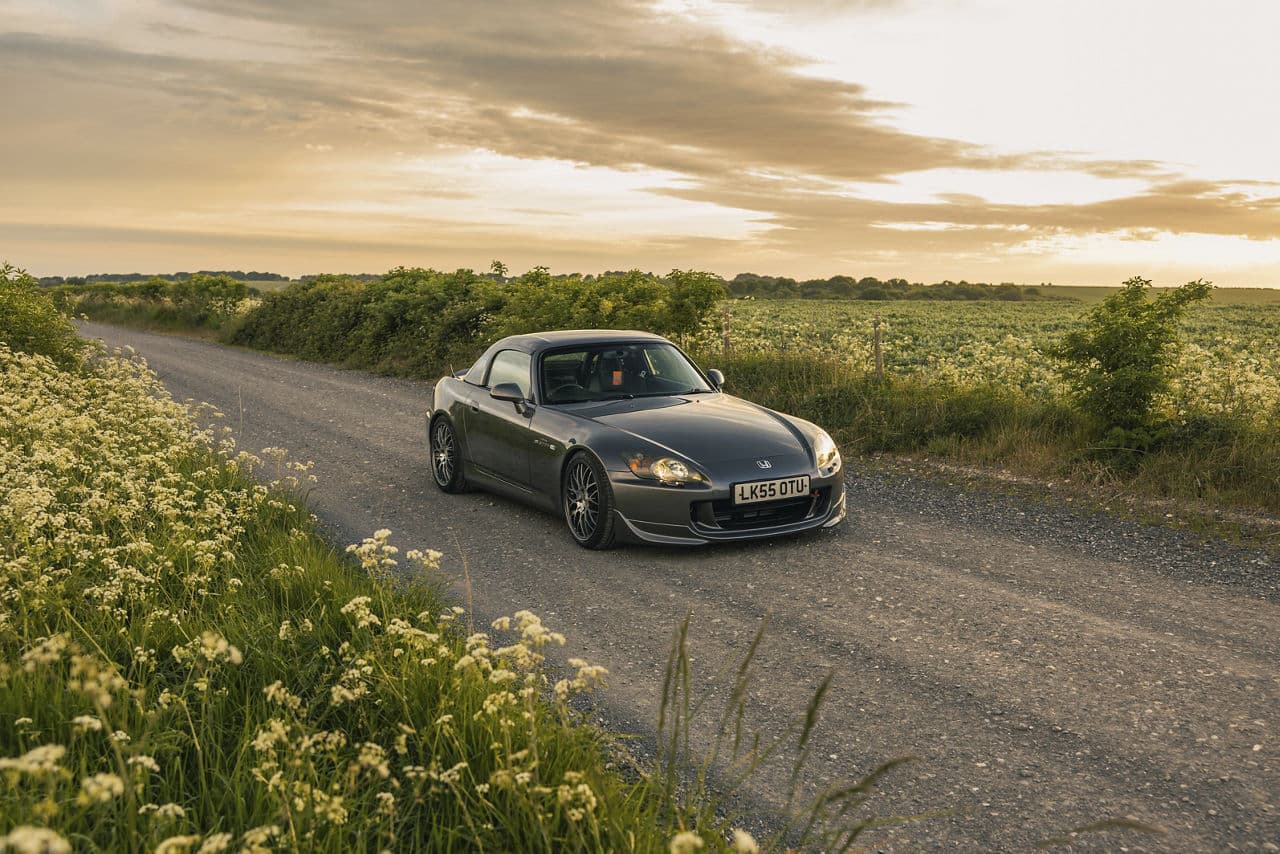 Side profile of 2008 Honda S2000 with wheels