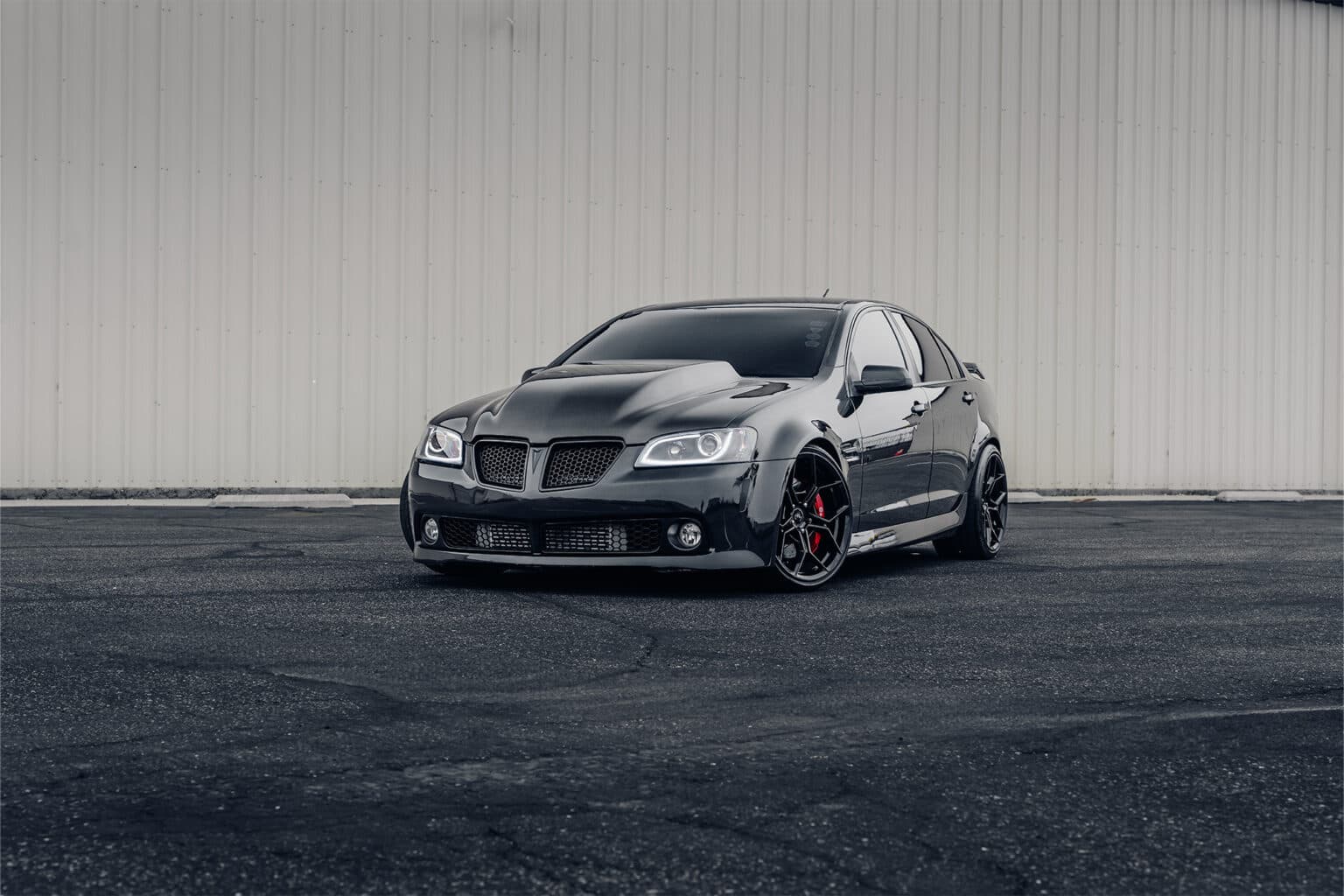 2008 Pontiac G8 — lowering springs, front view