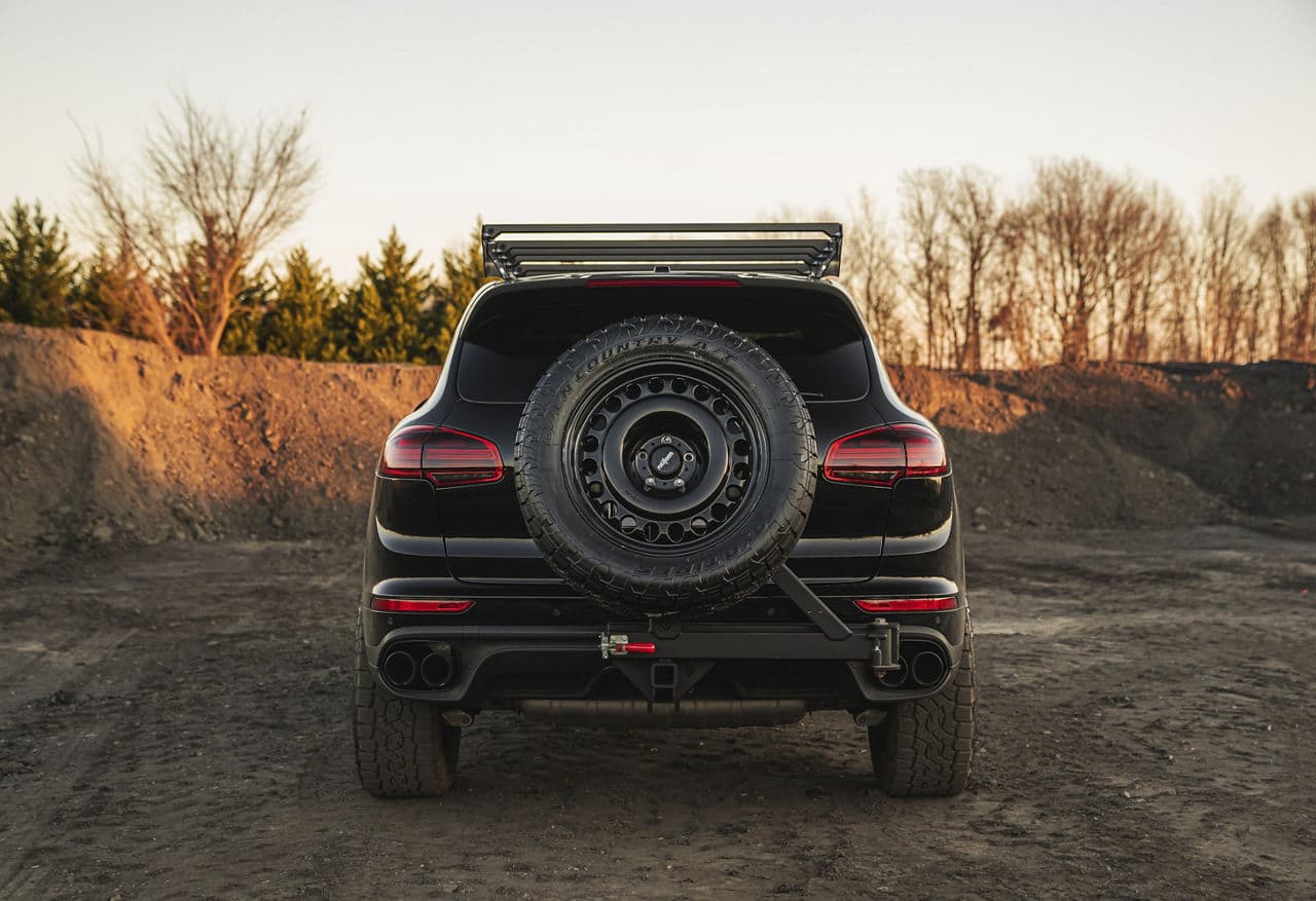 Rear view of 2008 Porsche Cayenne with wheels