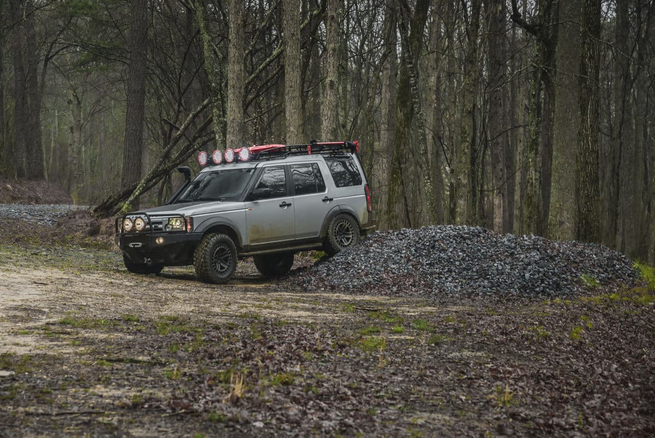 Rear view of 2009 Land Rover Defender with truck suv wheels