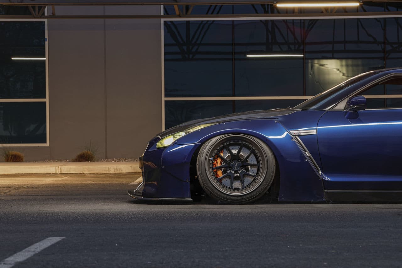 Rear view of 2010 Nissan GT-R with wheels