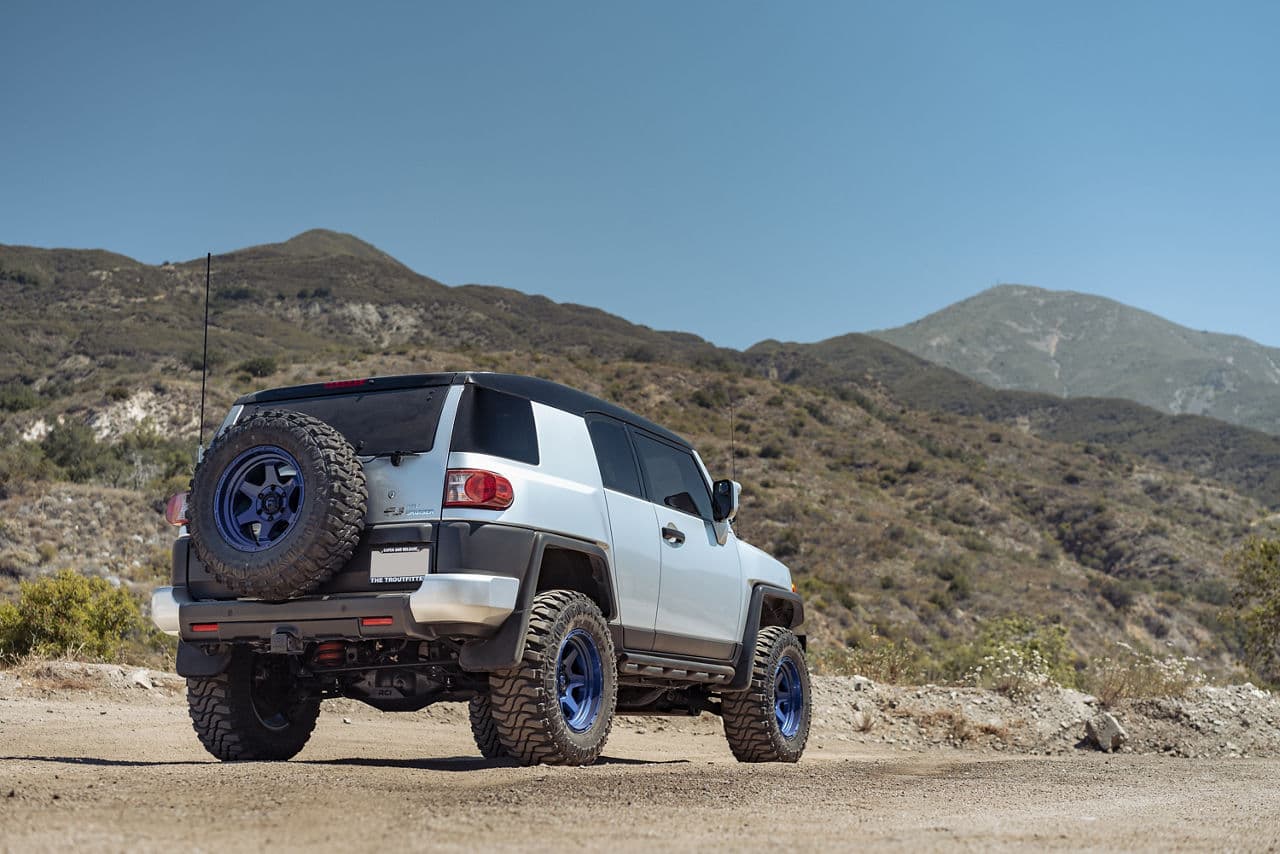 Interior of 2010 Toyota FJ Cruiser with vehicle wraps