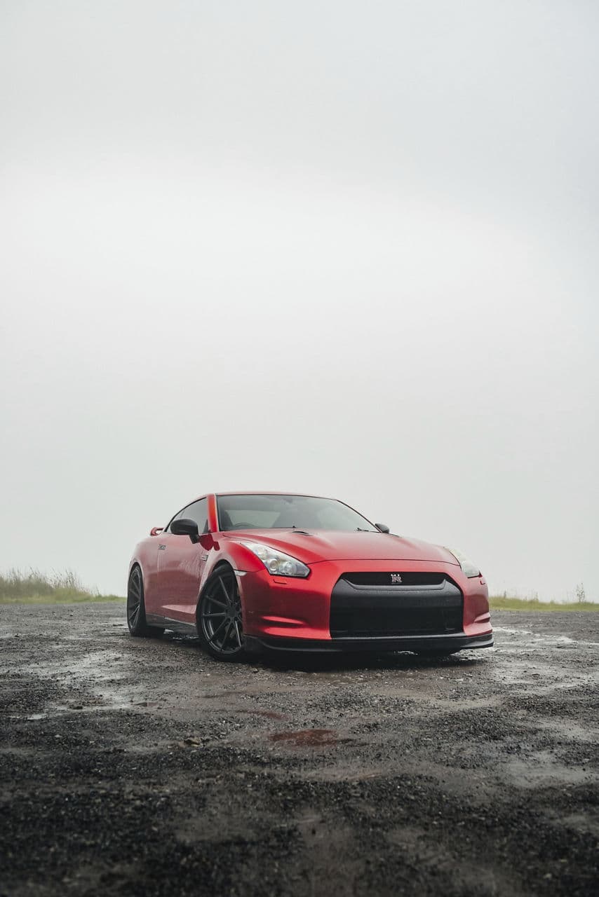 Rear view of 2011 Nissan GTR with wheels