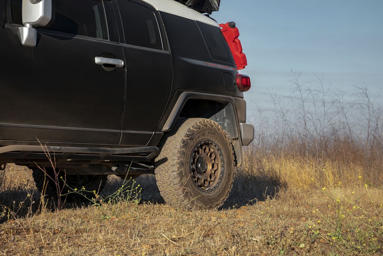 Detail view of 2011 Toyota FJ Cruiser with wheels