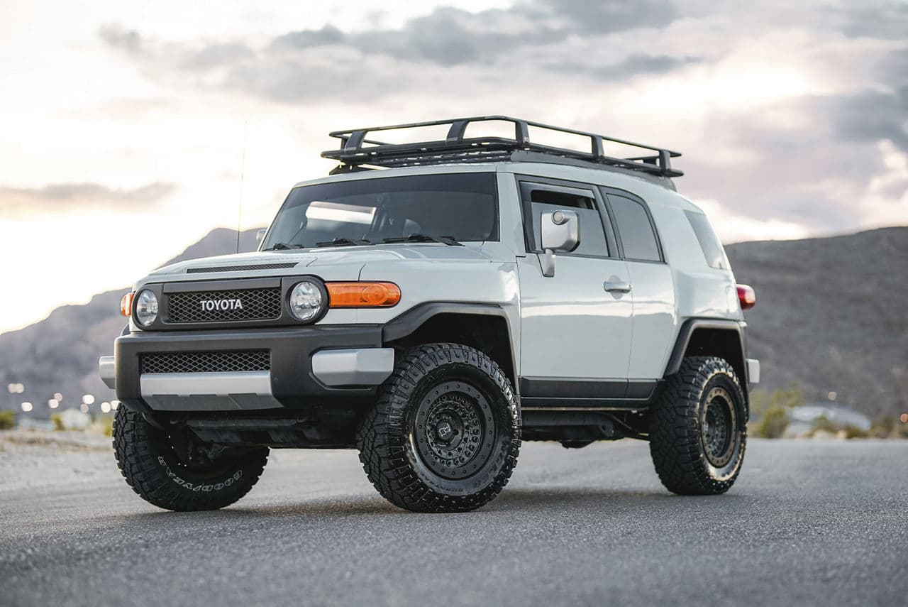 Interior of 2012 Toyota FJ Cruiser with wheels