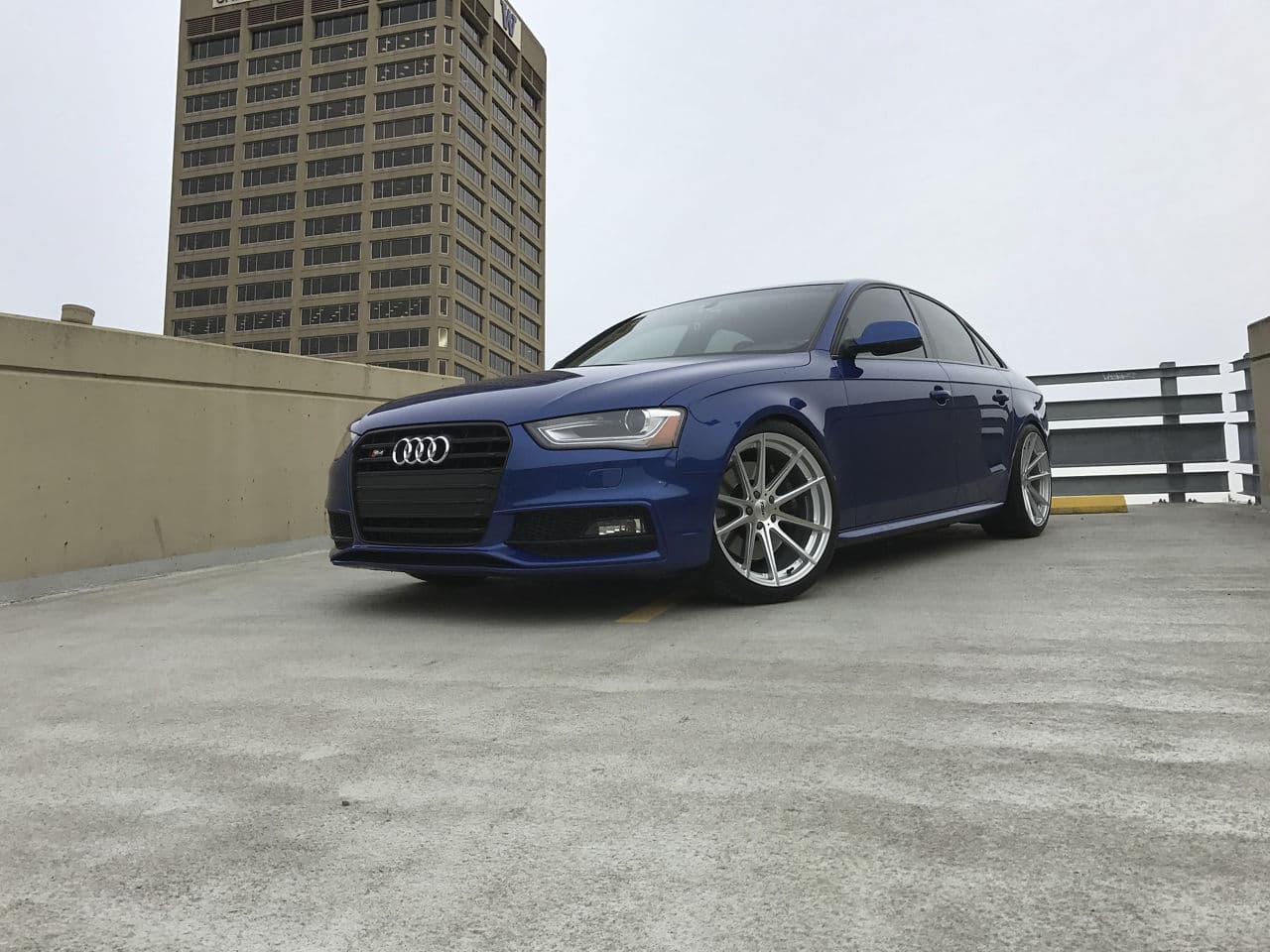 Rear view of 2013 Audi S4 with wheels